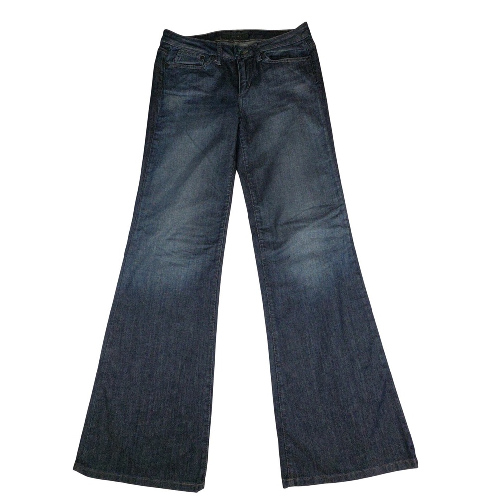 Joes Jeans Wide Leg Muse Denim Jeans Womens 29 Dark Wash Blue Flare Mid Rise